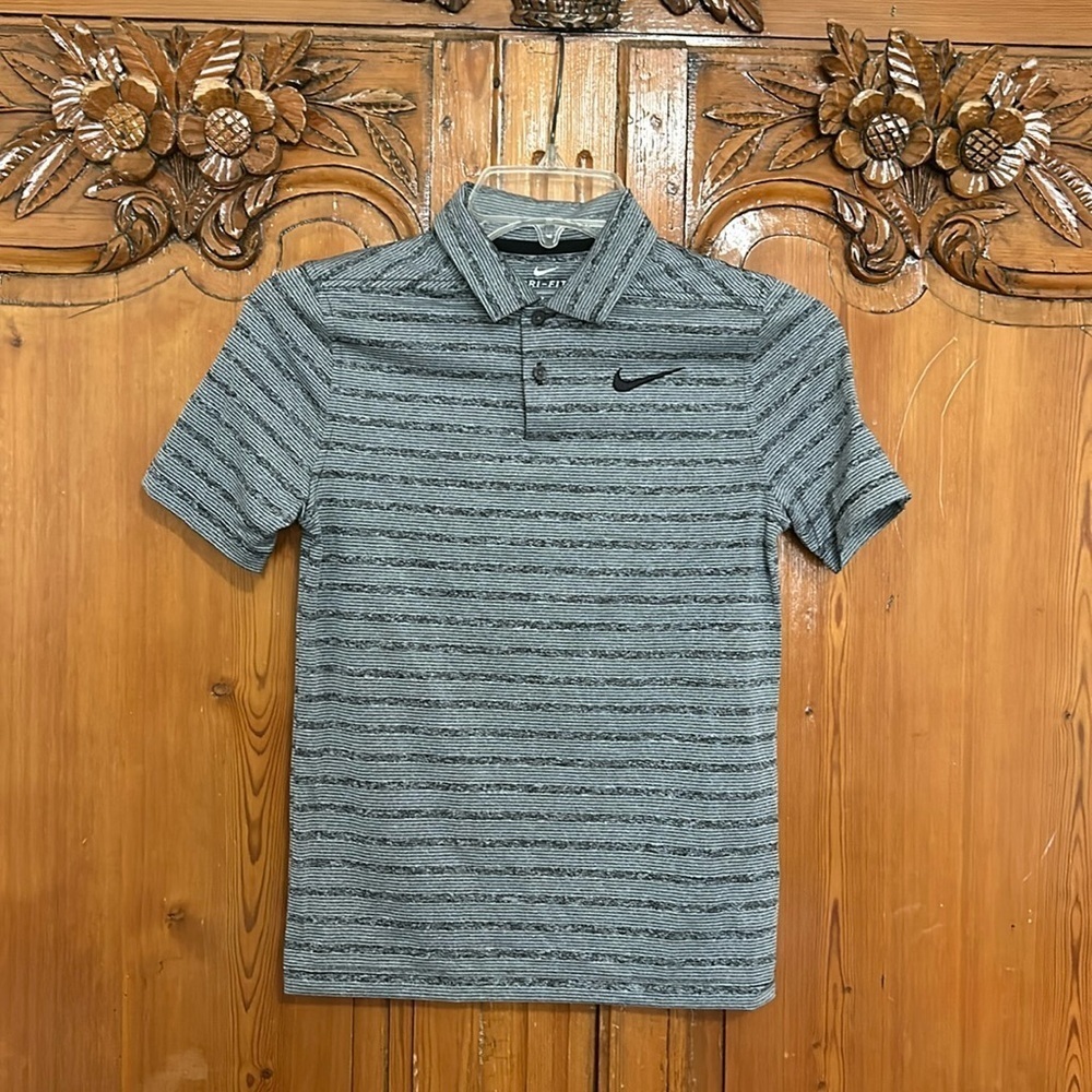 Nike Dri-Fit Polo Golf Shirt with Pebble Beach Logo on Sleeve
